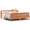 vidaXL Massivholzbett ohne Matratze Wachsbraun 180x200 Kiefernholz
