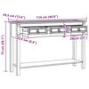 vidaXL Beistelltisch mit Schubladen Corona Wei&szlig; 114 x 34,5 x 73 cm