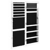 vidaXL Spiegel-Schmuckschrank mit LED-Beleuchtung Wandmontage Weiß
