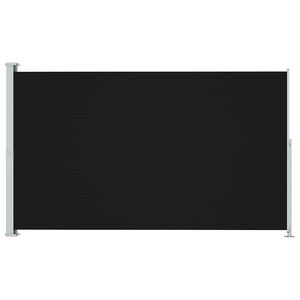 vidaXL Seitenmarkise Ausziehbar 180x314 cm Schwarz