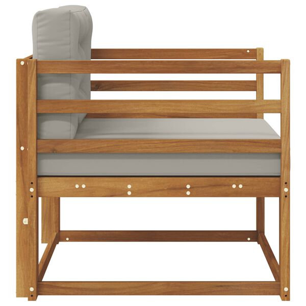 vidaXL Outdoor Mittelsofa Massivholz Akazie Natur