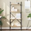 vidaXL B&uuml;cherregal 4 F&auml;cher Sonoma-Eiche 56x31,5x138,5cm Holzwerkstoff