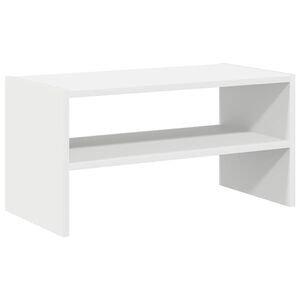 vidaXL Schuhregal Stapelbar Wei&szlig; 60x30x30,5 cm