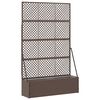 vidaXL Garten-Spalier-Pflanzer Braun 105 x 30 x 170 cm Metall
