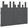vidaXL Wand-Kopfteil Grau 108x3x80 cm Massivholz Kiefer