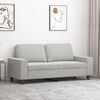 vidaXL 2-Sitzer-Sofa Hellgrau 140 cm Mikrofasergewebe