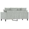 vidaXL 2-Sitzer-Sofa Hellgrau 140 cm Samt