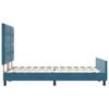 vidaXL Boxspringbett mit Kopfteil Dunkelblau 140 x 190 cm Samt