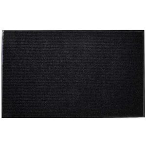vidaXL T&uuml;rmatte Schwarz 90 x 60 cm PVC