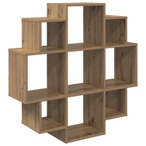 vidaXL Wandregal Artisan-Eiche 90 x 25 x 90 cm Holzwerkstoff