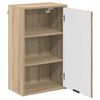 vidaXL Badezimmerschrank Wandmontiert Sonoma-Eiche 39 x 23,5 x 65 cm