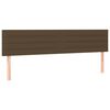 vidaXL Kopfteile Dunkelbraun 180x5x78/88 cm Stoff