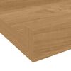 vidaXL Wandregal mit Regal 2 pcs Braun 60 x 9 x 3 cm Holzwerkstoff