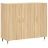 vidaXL Sideboard Sonoma-Eiche 90x34x80 cm Holzwerkstoff