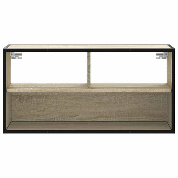 vidaXL TV-Schrank Sonoma-Eiche 80x31x39,5 cm Holzwerkstoff und Metall