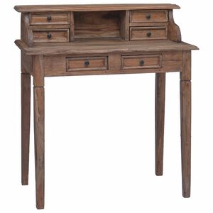 vidaXL Schreibtisch mit Schubladen 90x50x101 cm Altholz Massiv