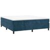 vidaXL Boxspringbettgestell Dunkelblau 200x200 cm Samt