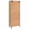 vidaXL Highboard 2 pcs Artisan-Eiche Holzwerkstoff