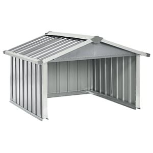 vidaXL Rasenm&auml;her Garage 92x97x63 cm Verzinkter Stahl Grau