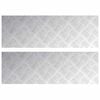 vidaXL Treppe Tritt 2 stk. 75 x 25 cm Silber Aluminium Rechtwinklig