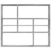 vidaXL Wandregal Betongrau 90x16x78 cm Holzwerkstoff