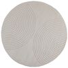 vidaXL Innenteppich GALATI Creme &Oslash; 160 CM Polyester