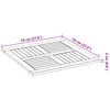 vidaXL Tischplatte 70x70x2 cm Quadratisch Massivholz Akazie
