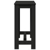 vidaXL Bartisch Schwarz 102x50x103,5 cm Holzwerkstoff