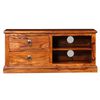vidaXL TV-Schrank Massivholz Akazie 90x30x40 cm