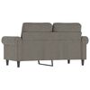 vidaXL 2-Sitzer-Sofa Hellgrau 120 cm Samt