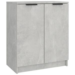 vidaXL Schuhschrank Betongrau 59x35x70 cm Holzwerkstoff