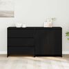 vidaXL Sideboard 2 pcs Schwarz 70 x 41 x 75 cm Holzwerkstoff
