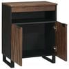 vidaXL Sideboard Braun 60 x 33 x 75 cm massives Mangoholz