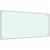 vidaXL K&uuml;chenr&uuml;ckwand Milchwei&szlig; 120x60 cm Hartglas