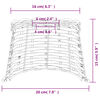 vidaXL Lampenschirm Weiß Ø20x15 cm Korbweide