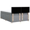 vidaXL Boxspringbett mit Matratze Hellgrau 140x190 cm Stoff