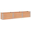 vidaXL Hochbeet Braun 300 x 50 x 54 cm alu.