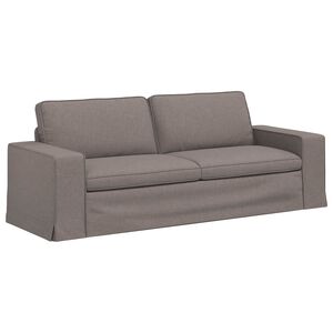 vidaXL Sofa Taupe 222 x 80 x 82 cm Stoff