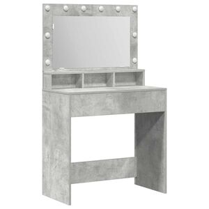 vidaXL Schminktisch Beton Grau 78,5 x 41 x 135 cm Holzwerkstoff