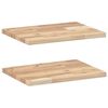 vidaXL Schweberegale 2 Stk. 60x30x2 cm Massivholz Akazie Unbehandelt