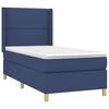 vidaXL Boxspringbett mit Matratze & LED Blau 80x200 cm Stoff