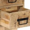 vidaXL Nachttisch 60x32x80 cm Raues Mango-Massivholz