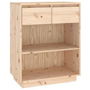 vidaXL Beistellschrank 60x34x75 cm Massivholz Kiefer