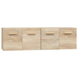 vidaXL Wandschr&auml;nke 2 Stk. Sonoma-Eiche 60x36,5x35 cm Holzwerkstoff