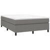 vidaXL Boxspringbettgestell Dunkelgrau 140x190 cm Stoff