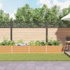 vidaXL Garten-Hochbeet 600x80x45 cm Verzinkter Stahl Silber