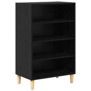 vidaXL Sideboard Schwarz Eichen-Optik 57 x 35 x 89,5 cm Holzwerkstoff