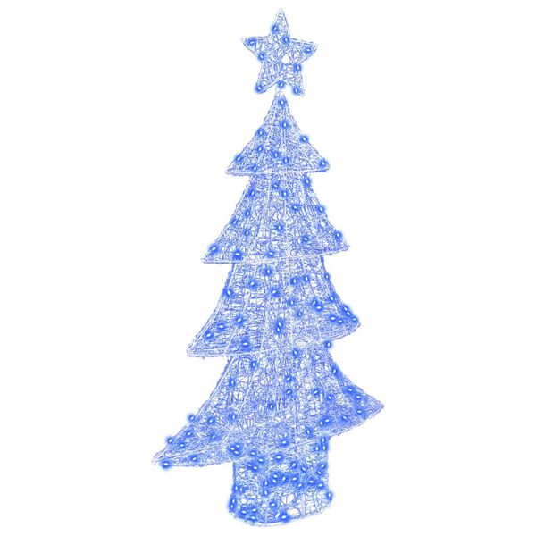 vidaXL Weihnachtsbaum mit 160 LEDs Blau 150 cm Acryl