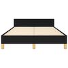 vidaXL Bettgestell ohne Matratze Schwarz 120x190 cm Stoff
