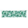vidaXL Gartenbank-Auflagen 2 Stk. Blattmuster 200x50x7cm Oxford-Gewebe